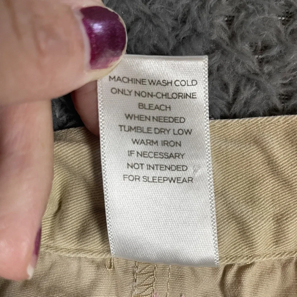 Gymboree Girls Khaki Skort Sz 6 Tan Cotton Rainbow Polka Dot‎ Ribbon Ruffle Trim